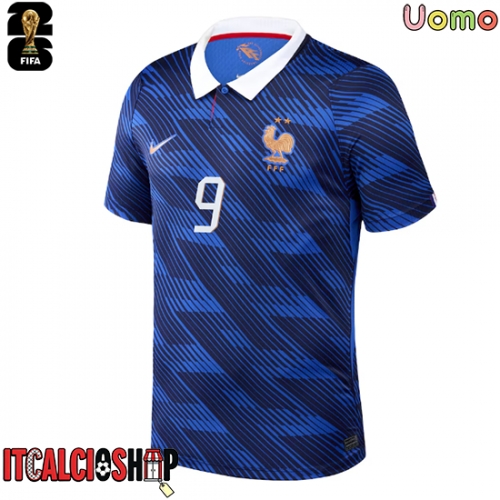 Francia Marcus Thuram #9 Prima Maglia Mondiali 2026 Manica Corta